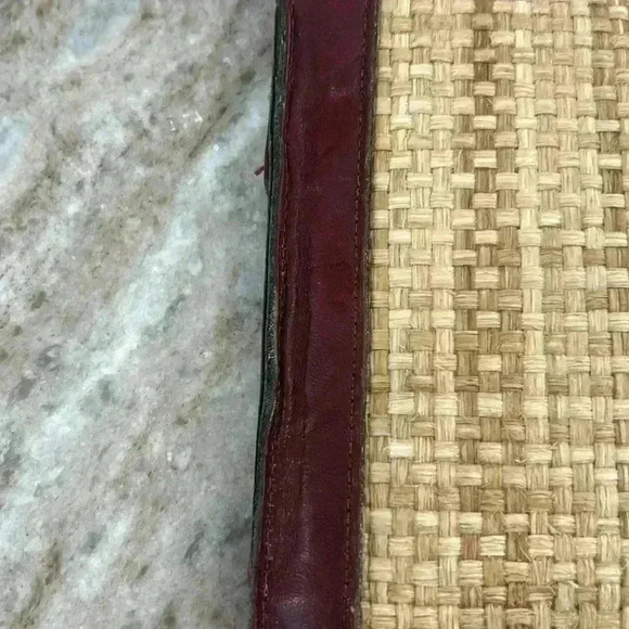 Vintage Etienne Aigner Straw Envelope Clutch - Picture 6 of 7